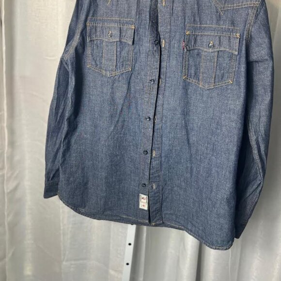 Levi's Men's Dark Denim Working Shirt - Size M - Picture 8 of 8